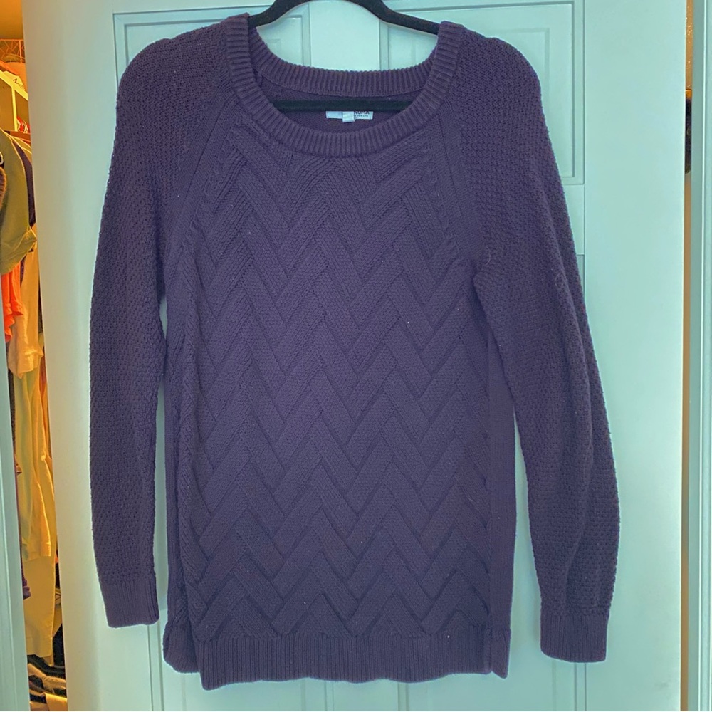 Sonoma Plum Weaved Sweater